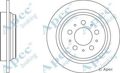 APEC BRAKING dsk2084 -  Тормозной диск